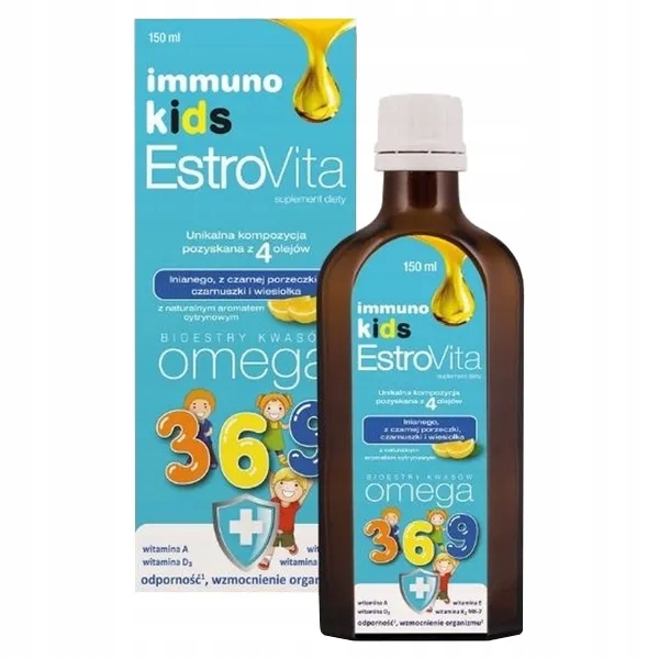 EstroVita IMMUNO Kids kwasy Omega 3-6-9 dla dzieci 150 ml