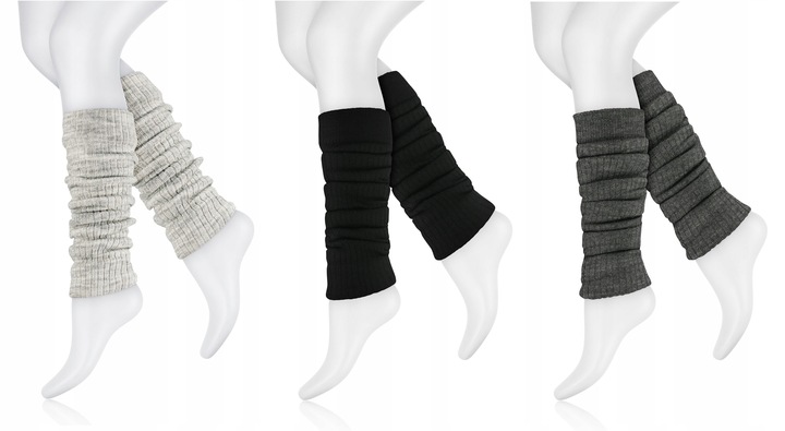 GETRY WEŁNIANE DAMSKIE INTENSO LEGWARMERS OCIEPLACZE NA ŁYDKI r. UNI