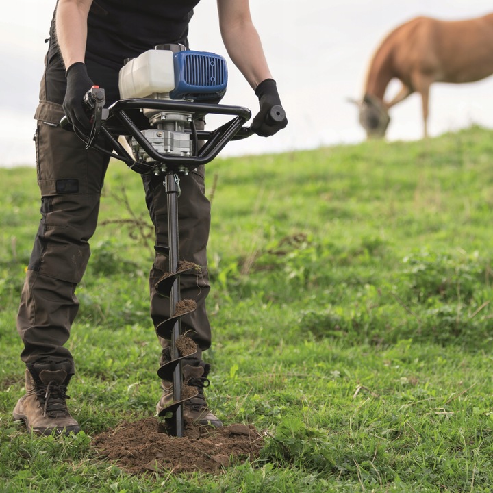 Spalinowy Świder Ziemny Wiertnica Spalinowa Glebowa 2 Wiertła SCHEPPACH
