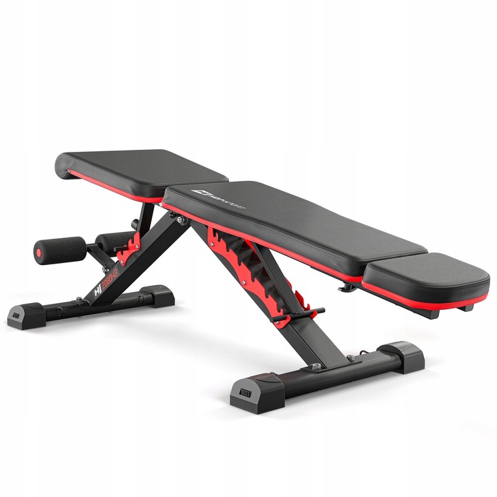 Ławka treningowa z ekspanderami regulowana hopsport 250 kg składana