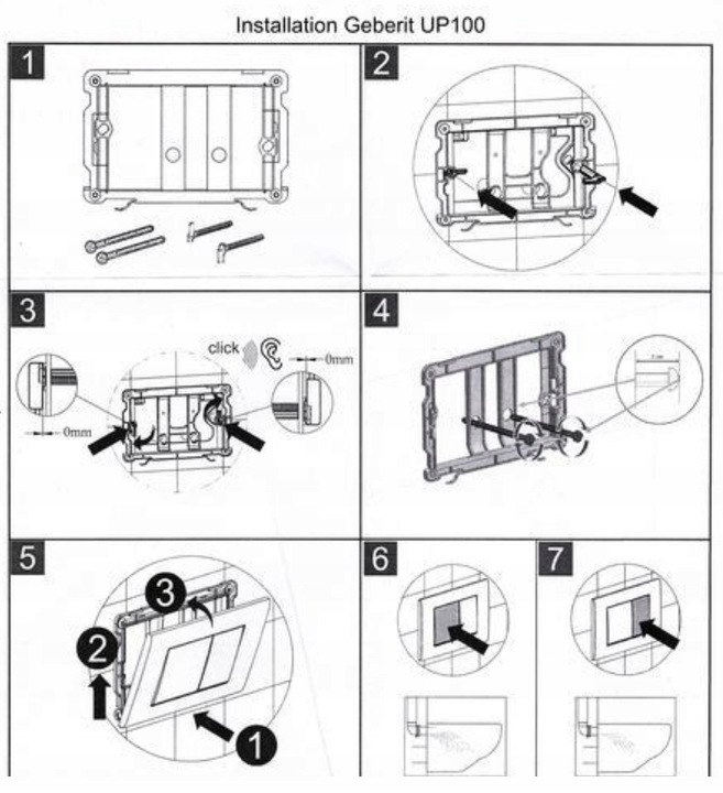 Przycisk spłukujący do stelaża Geberit Delta Sigma czarny mat cichy trwały