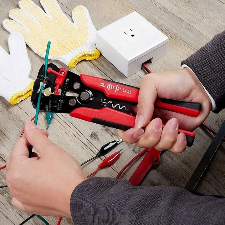 ŚCIĄGACZ IZOLACJI SZCZYPCE ZACISKARKA DO ZDEJMOWANIA PRZEWODÓW KABLI