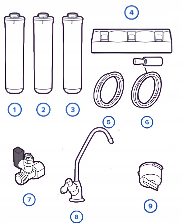 Filtr wody pitnej pod zlew Aquaphor Kryształ H zmiękczający czarna