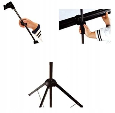 Duży EKRAN PROJEKCYJNY na statywie 200X200cm 112" HDREADY 4K