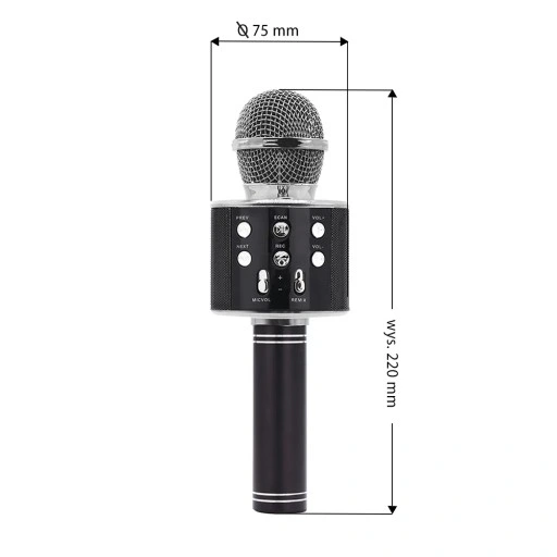 MIKROFON KARAOKE GŁOŚNIK ZABAWKA BLUETOOTH LED RÓŻ MANTA ECHO ŚWIATŁO