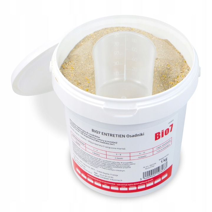 Bio 7 Entretien 1 kg BAKTERIE Oczyszczalnia 1 ROK | Bakterie Bio7