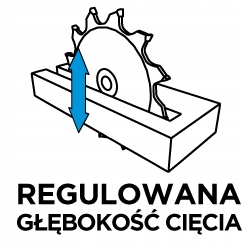 Zagłębiarka Piła Pilarka 1200W + Szyna 140 cm + Ściski GRAPHITE