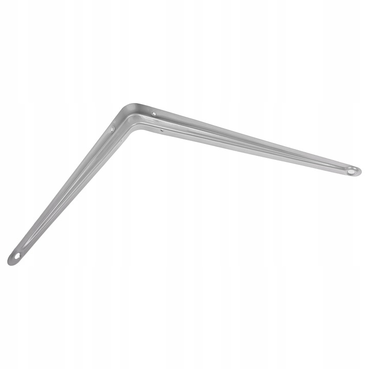 KĄTOWNIK WSPORNIK pod PÓŁKĘ PÓŁKI 250x200 mm SREBRNY SZARY zestaw, 10