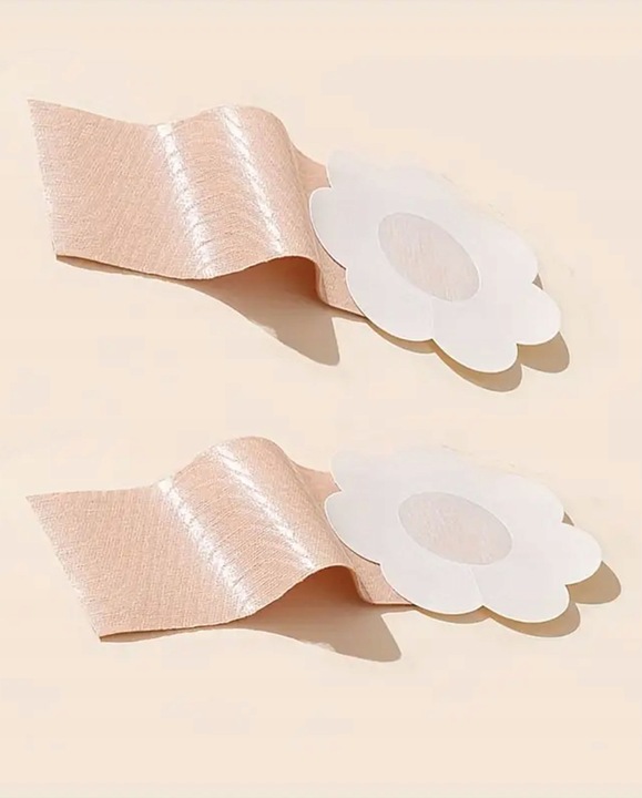 TAŚMA MODELUJĄCA UNOSZĄCA BIUST PUSH UP TAPE 5M DEKOLT ORYGINALNA BOOB BEŻ