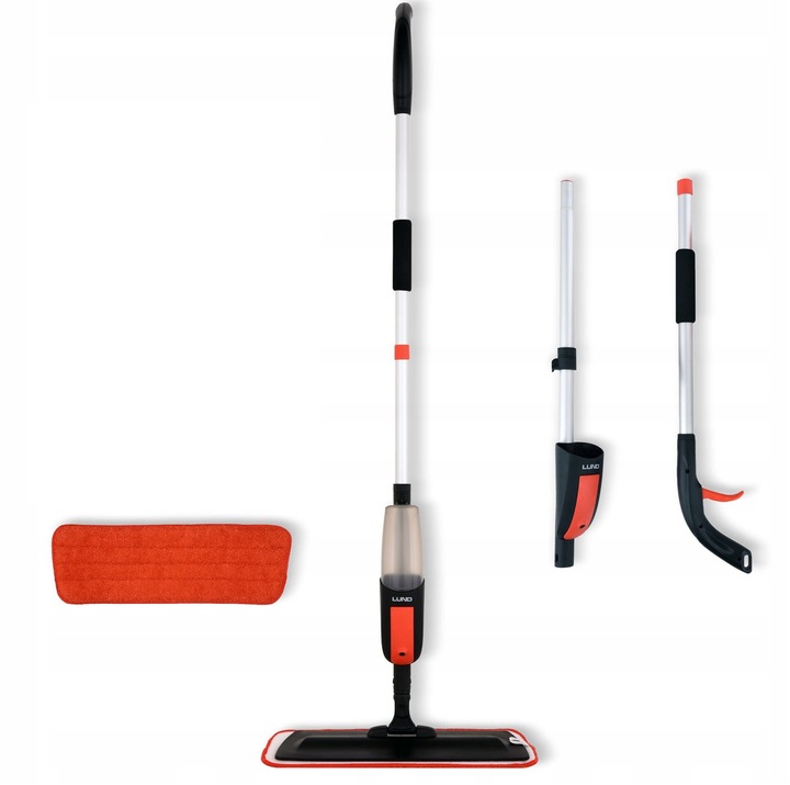 MOP ZE SPRYSKIWACZEM PŁASKI 2x MIKROFIBRA SKŁADANY