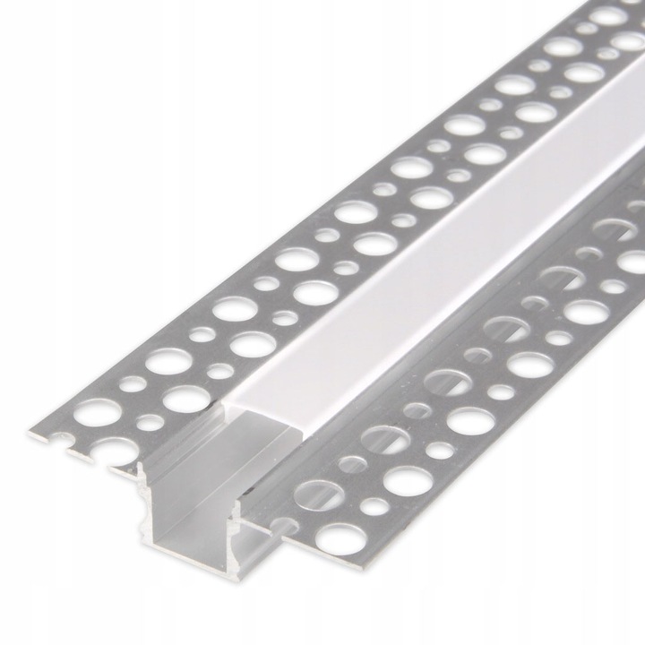 Zestaw PROFIL LED ALUMINIOWY do PŁYT karton-gips GK GIPSOWYCH + klosz