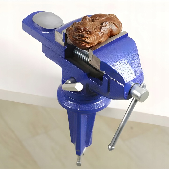 IMADŁO OBROTOWE 360 ŚLUSARSKIE ŻELIWNE SOLIDNE STOŁOWE MAŁE Z KOWADŁEM