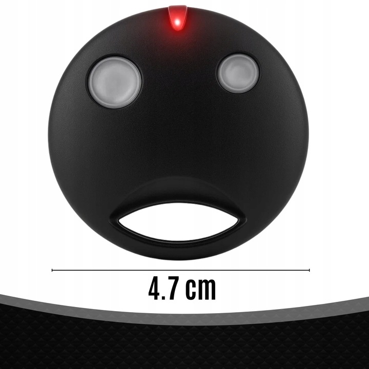 PILOT DO BRAMY GARAŻOWEJ NICE SMILO 2KANAŁY 433MHZ ZAMIENNIK BRELOK OKRĄGŁY