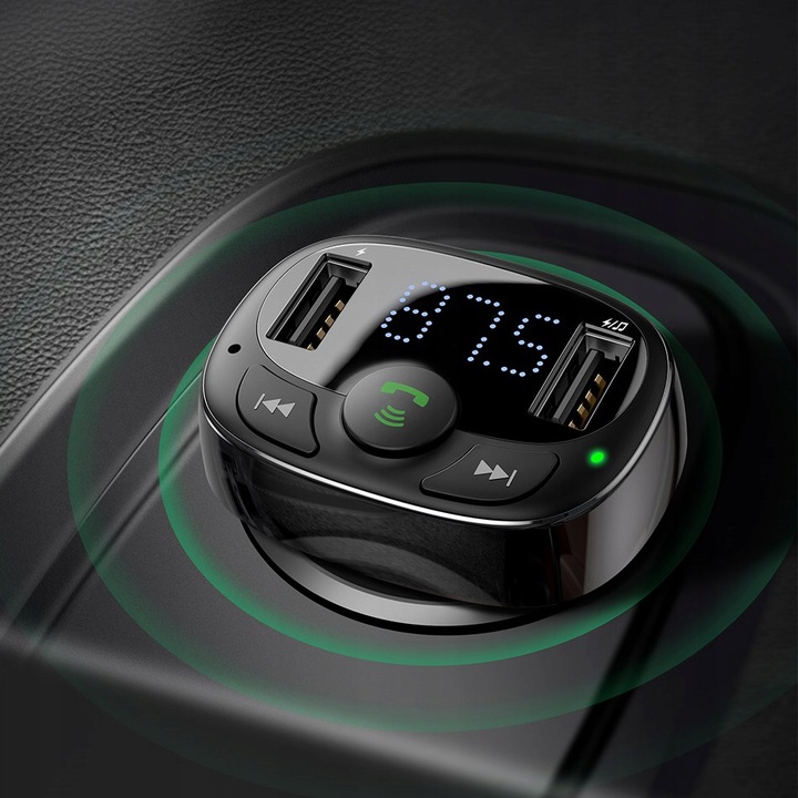 Baseus transmiter FM bluetooth ładowarka MP3 2xUSB