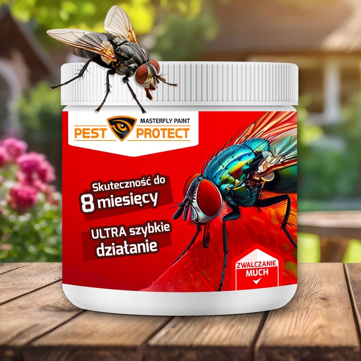 SKUTECZNY PREPARAT ŚRODEK NA MUCHY NA ZEWNĄTRZ W DOMU DO DOMU NA