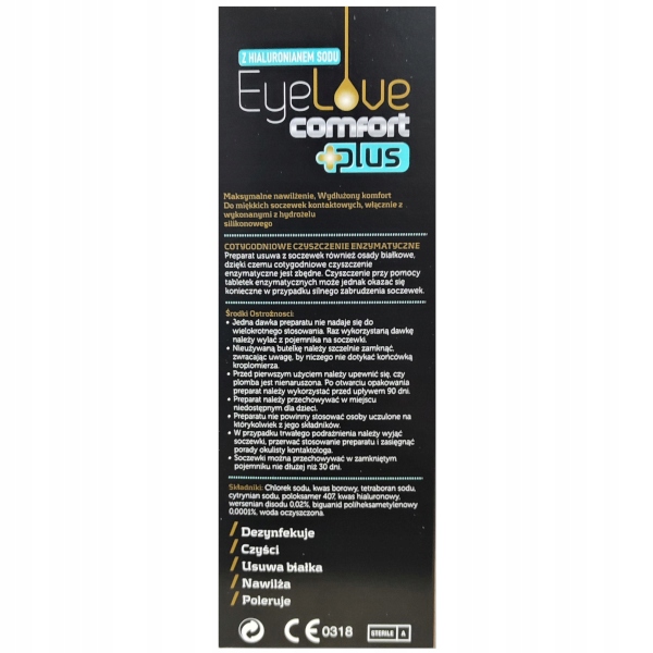 Płyn do soczewek EyeLove Comfort PLUS 360 ml
