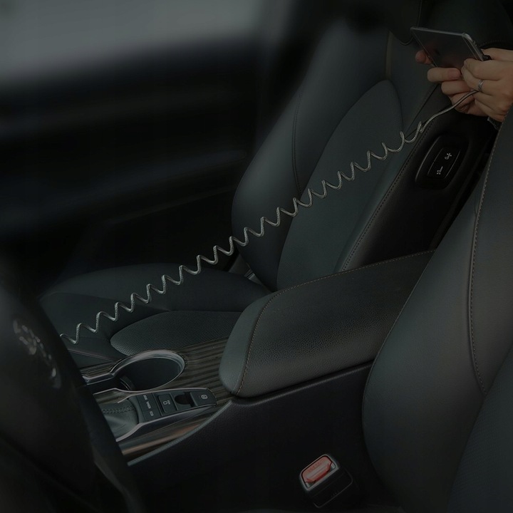 MCDODO KABEL KĄTOWY USB-C SPIRALNY SPRĘŻYNOWY SZYBKIE ŁADOWANIE TYP C LED