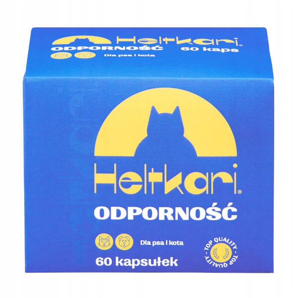 Heltkari NA ODPORNOŚĆ SUPLEMENT DLA PSÓW I KOTÓW ZDROWIE WITALNOŚĆ 60 kaps