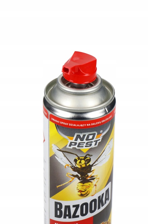 SILNY SPRAY PREPARAT OPRYSK ŚRODEK NA OSY SZERSZENIE GNIAZDA BAZOOKA