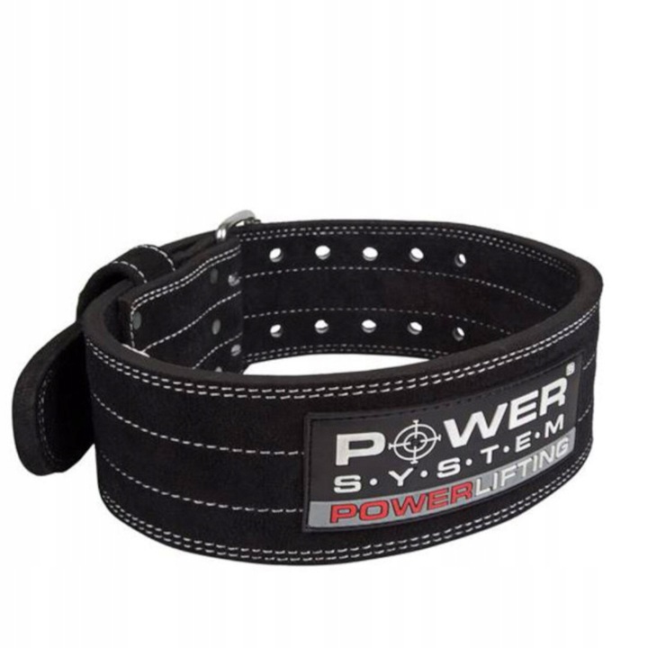 POWER SYSTEM PAS POWERLIFTING SKÓRZANY MOCNY TRÓJBÓJ M + nowmax WPC 80 30 g