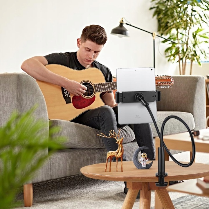 REGULOWANY ELASTYCZNYM UCHWYT NA TELEFON TABLET DO BIURKA NA BLAT 4 -10.5"