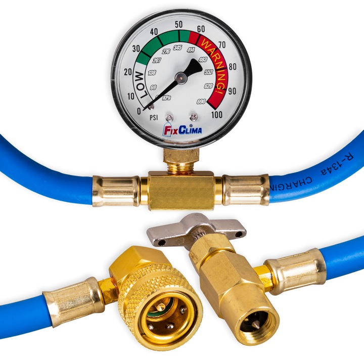 ZESTAW DO NAPEŁNIANIA KLIMATYZACJI AUT GAZ CZYNNIK CHŁODNICZY AUT R1234YF
