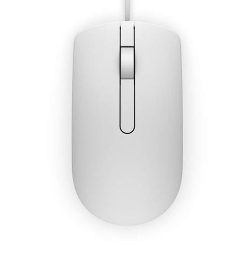 Nowa BIAŁA Mysz Optyczna DELL MS116 USB 1000dpi