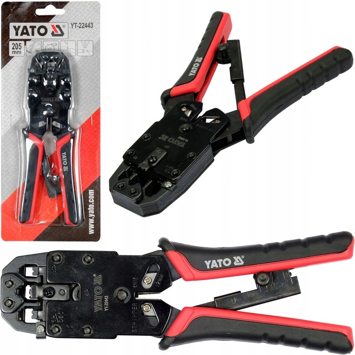 YATO ZACISKARKA ZACISKACZ SZCZYPCE DO ZACISKANIA WTYKÓW RJ45 RJ10 RJ11