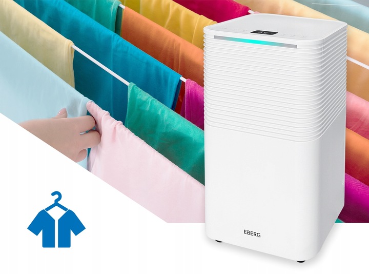 Osuszacz powietrza EBERG RICO pochłaniacz 12l/24h +WiFi +TIMER
