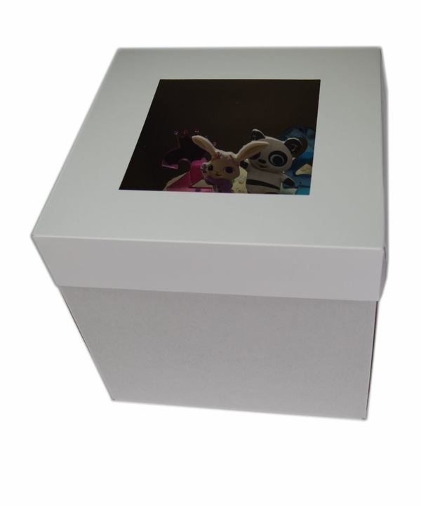 Pudełko Karton na TORT z Okienkiem 5 szt. 25x25x25