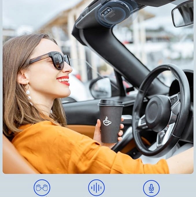 Zestaw samochodowy Bluetooth 5.0 – Wbudowany Głośnik