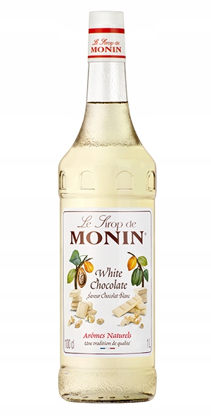 Syrop do kawy MONIN WHITE CHOCOLATE 1000 ml BIAŁA CZEKOLADA 1L SZKŁO