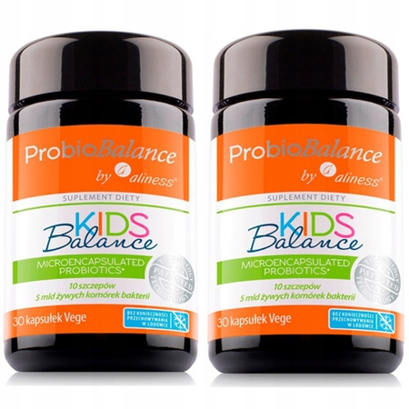 2x Aliness PROBIOTYK DLA DZIECI 10 szczepów 5 mld Flora Jelita Trawienie