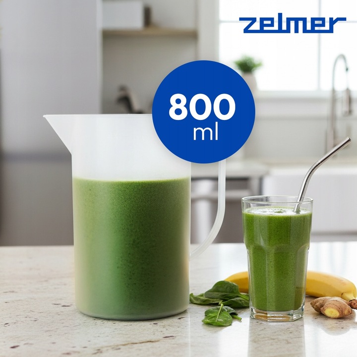 BLENDER RĘCZNY ZELMER KUCHENNY WIELOFUNKCYJNY MIKSER BIDON ROBOT TURBO