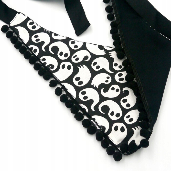 Bandanka na Halloween Duszki Psiakrew L