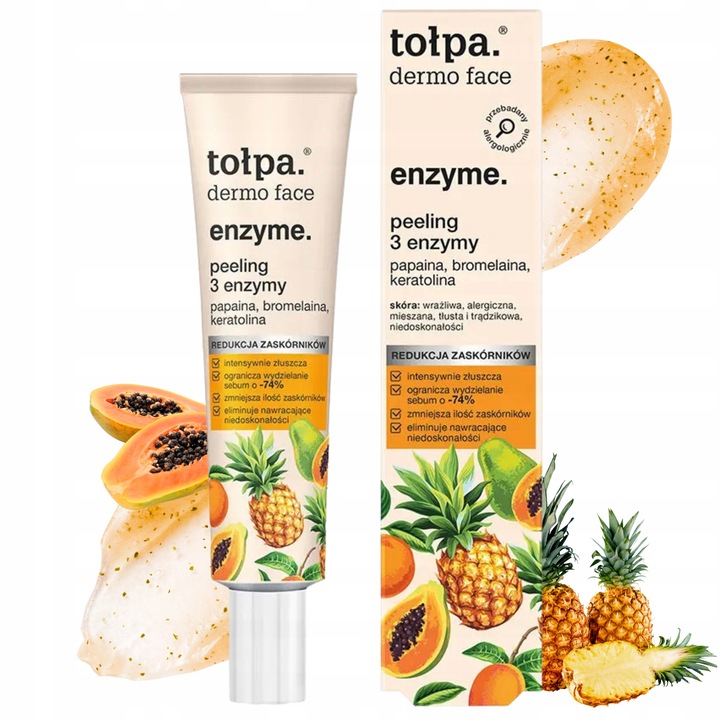 Peeling do Twarzy Enzymatyczny 3 Enzymy 40 ml Złuszczający