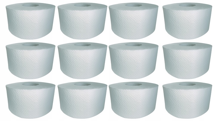 Papier Toaletowy Jumbo Biały Celuloza 2 Warstw Horeca 80m 400 listków