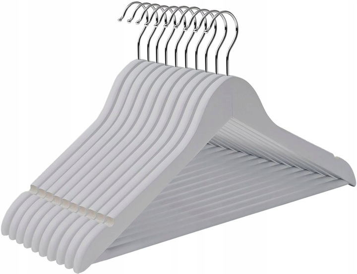 WIESZAK DREWNIANY SZARY NA UBRANIA WIESZAKI UBRANIOWE DREWNIANE 10