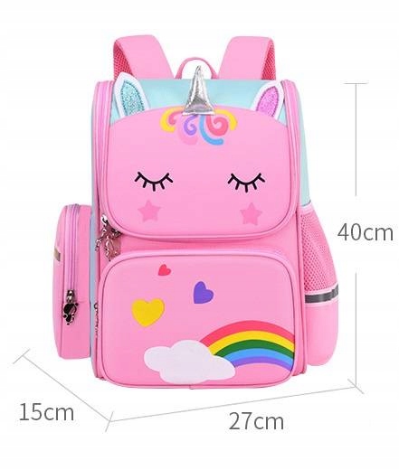 JEDNOROŻEC TORNISTER PLECAK SZKOLNY ZESTAW PIÓRNIK