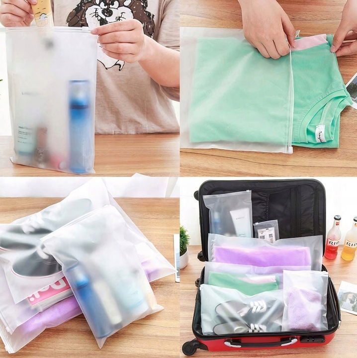 Organizer Podróżny Do Walizki Torby Szafy Zestaw 16 Szt Ubrania I Buty