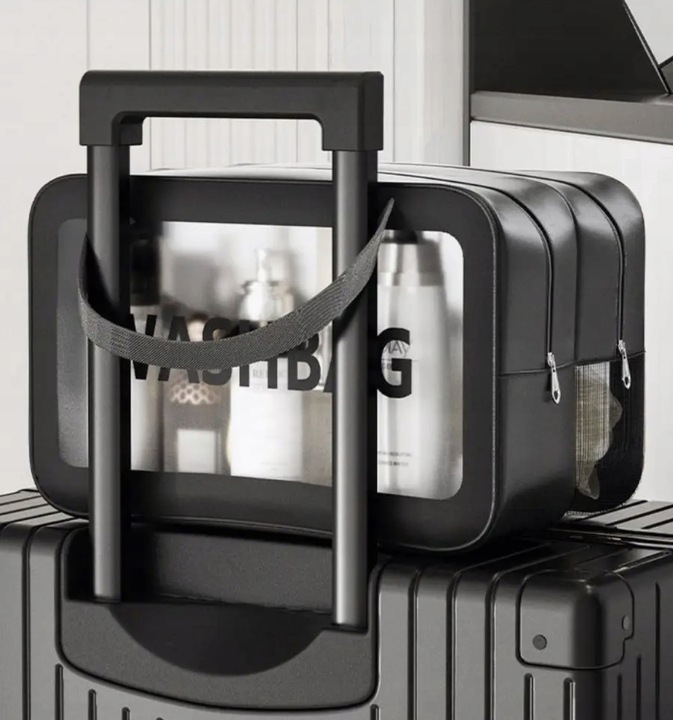 Podwójna Kosmetyczka Podróżna Organizer Podróżny Damska Męska Duża Pojemna