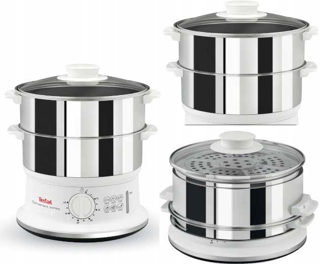 Parowar Tefal Convenient Inox VC145130 900 W