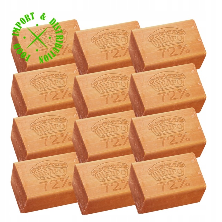 Mydło Hipoalergiczne Szczedro Szare 72% Naturalne 12 kostek 2,4 kg