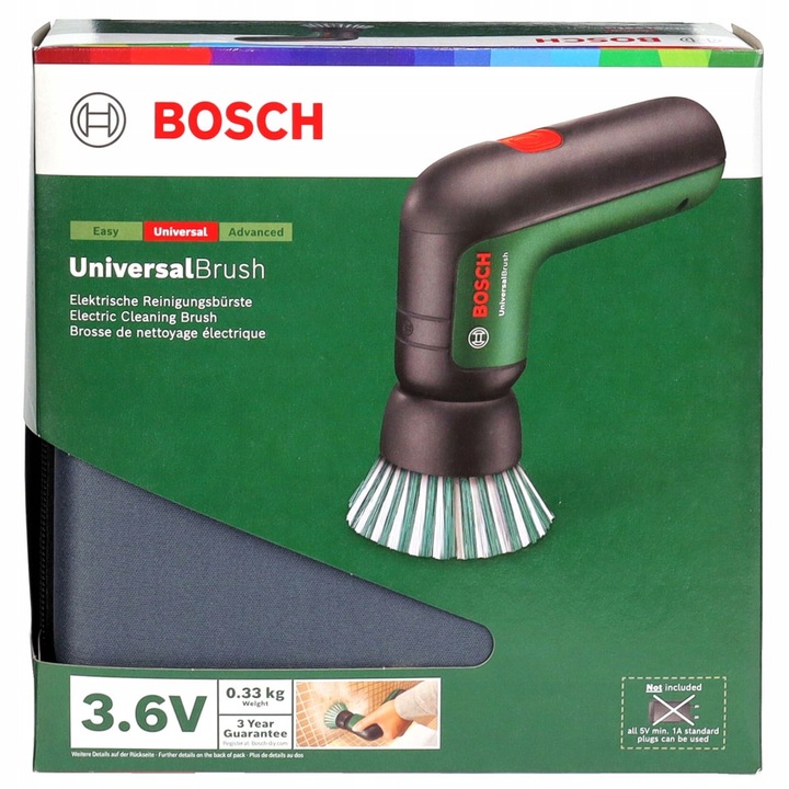 SZCZOTKA AKUMULATOROWA 3,6V UNIVERSALBRUSH BOSCH + BOGATY ZESTAW