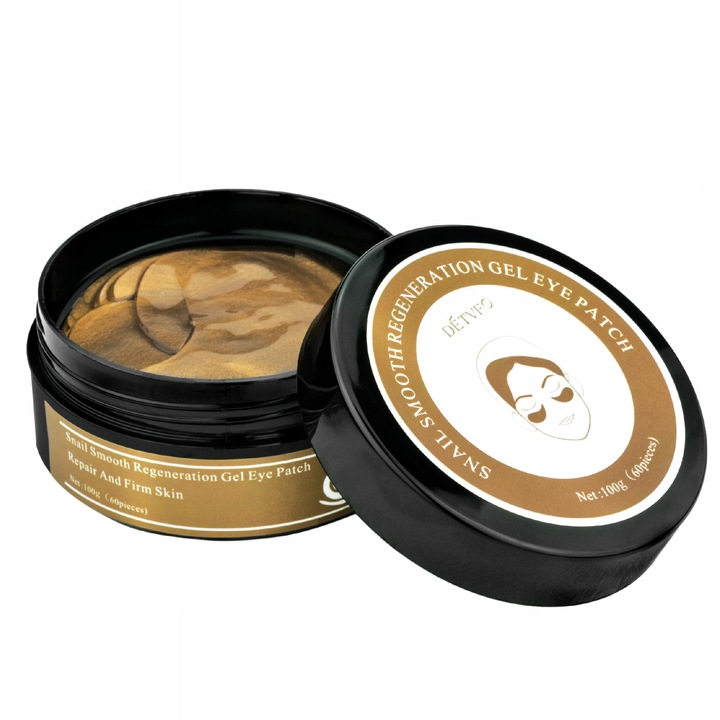 Płatki HYDROŻELOWE pod oczy MASECZKA ze ŚLUZEM ŚLIMAKA brąz 100g