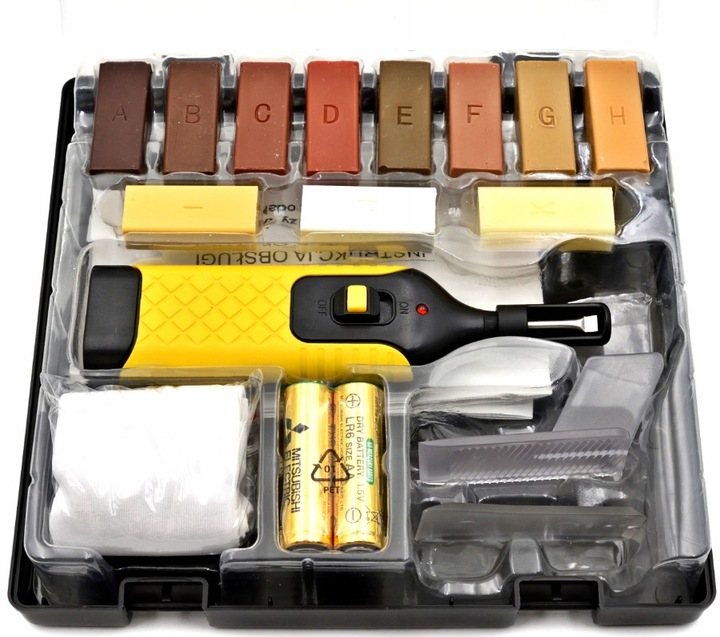 ZESTAW NAPRAWCZY DO PANELI MEBLI ZADRAPANIE WOSK DO NAPRAWY DREWNA