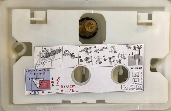 Przycisk spłukujący do WC Geberit DELTA 20 biały 115.127.11.1