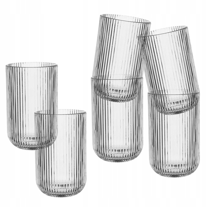 Zestaw 6 szklanek Selena Szklanki do napojów drinków Altom Design 430 ml