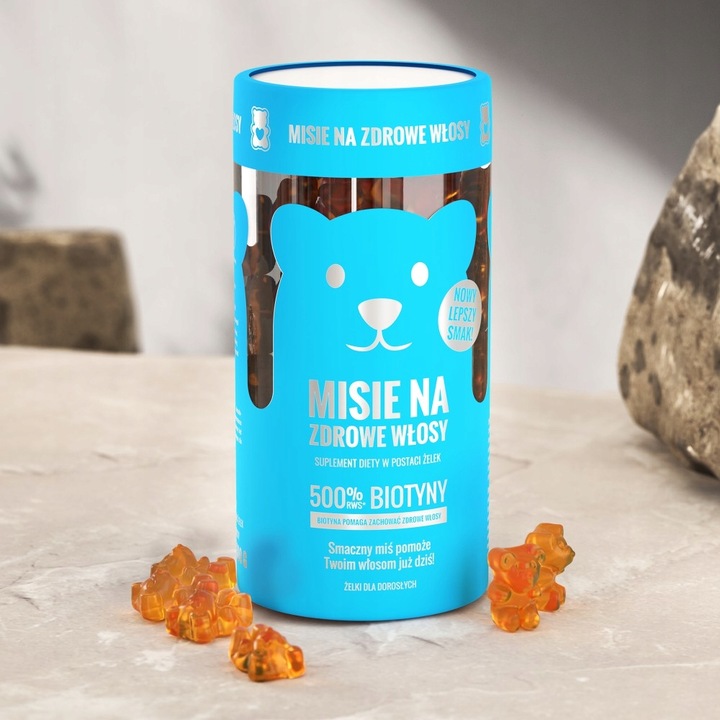 Misie na zdrowe włosy Noble Health żelki na włosy piękne gęste lśniące