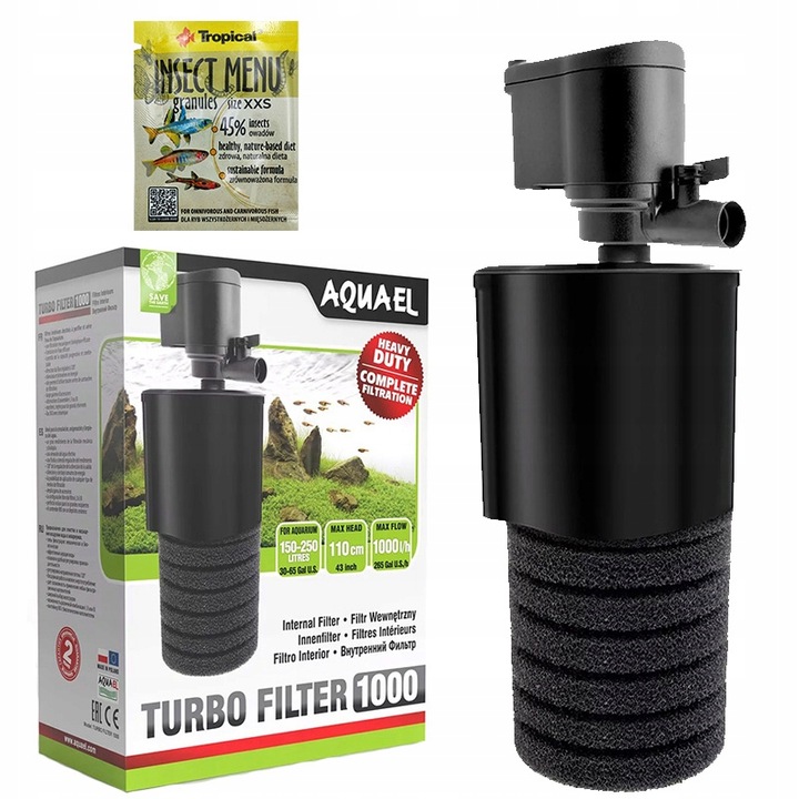 AQUAEL TURBO FILTER 1000 filtr wewnętrzny 150-250l